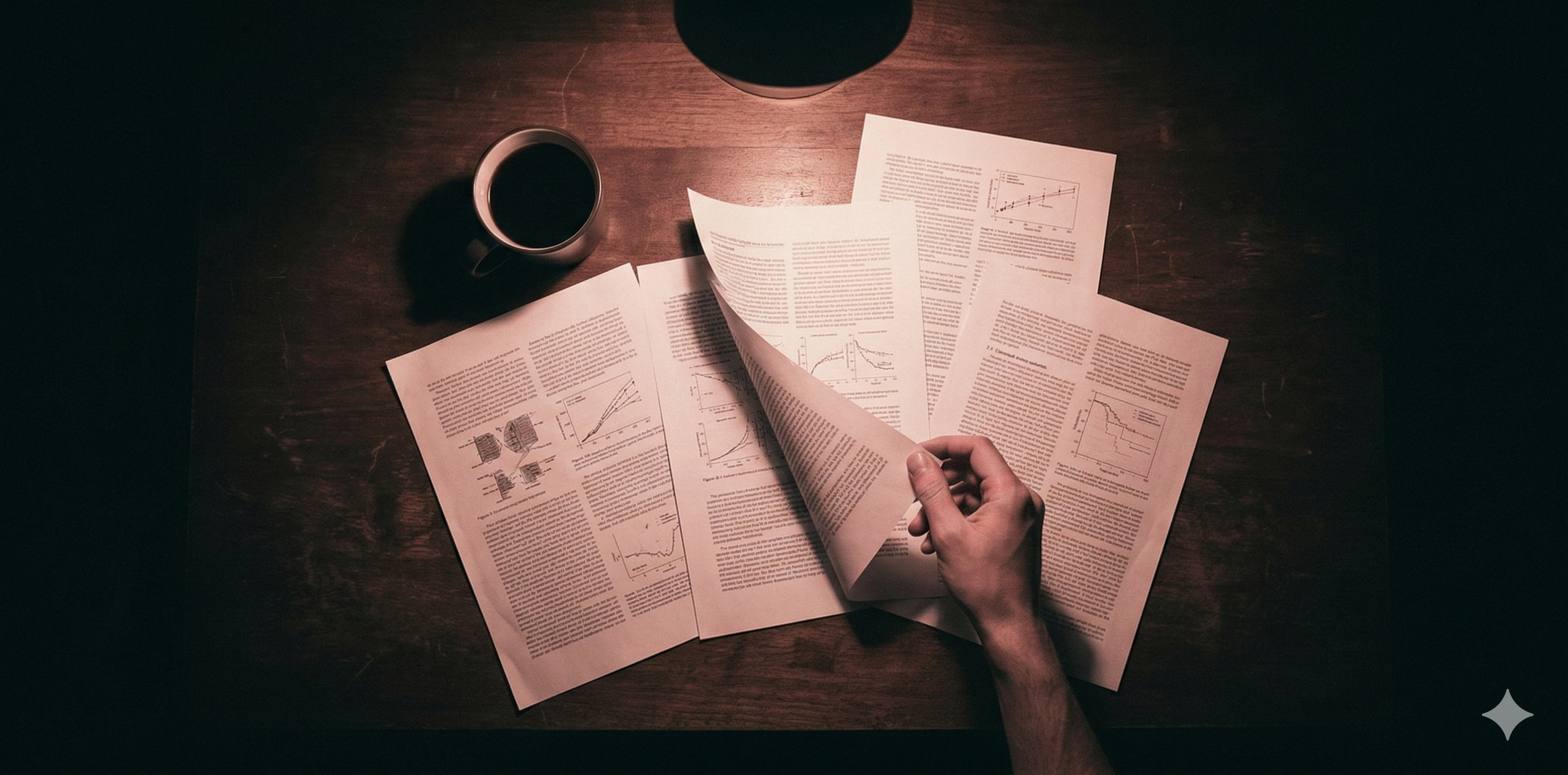 Document stack representing research insights and case studies